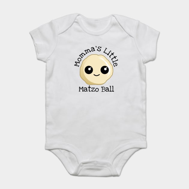 Mamma's Little Matzo Ball, kawaii Baby Bodysuit by HolidayBug